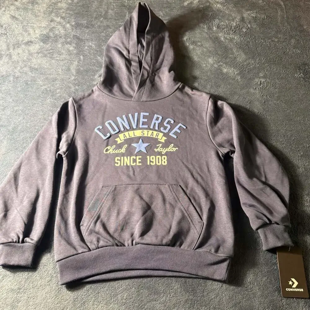 Converse All Star Chuck Taylor Since 1908 Graphic Pullover Hoodie Boys Small